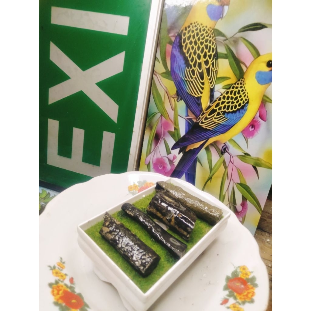 Batu Black Opal kalimaya Sempur bahan 4 biji