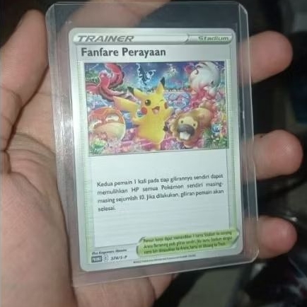 kartu pokemon fanfare Pikachu