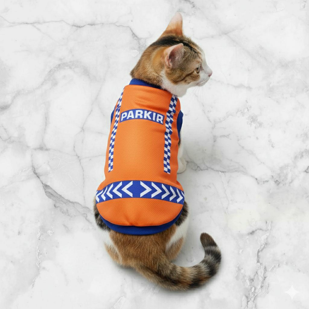 baju kucing anjing kecil parkir