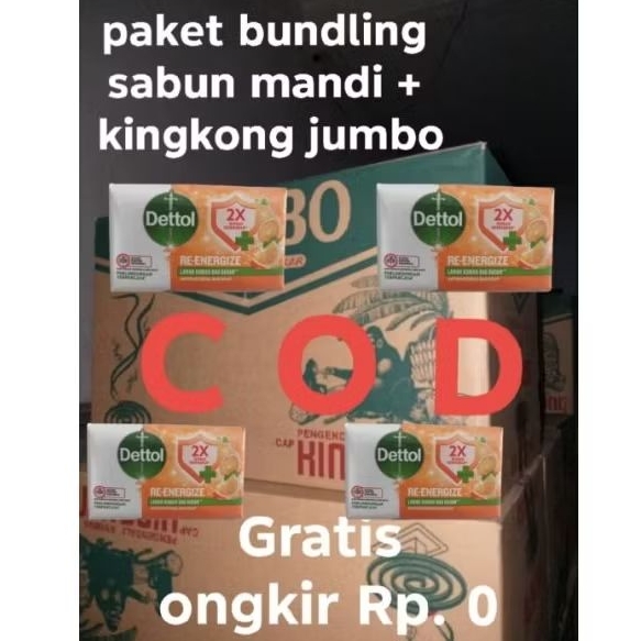 kingkong jumbo 1 dus + 1 sabun mandi giv