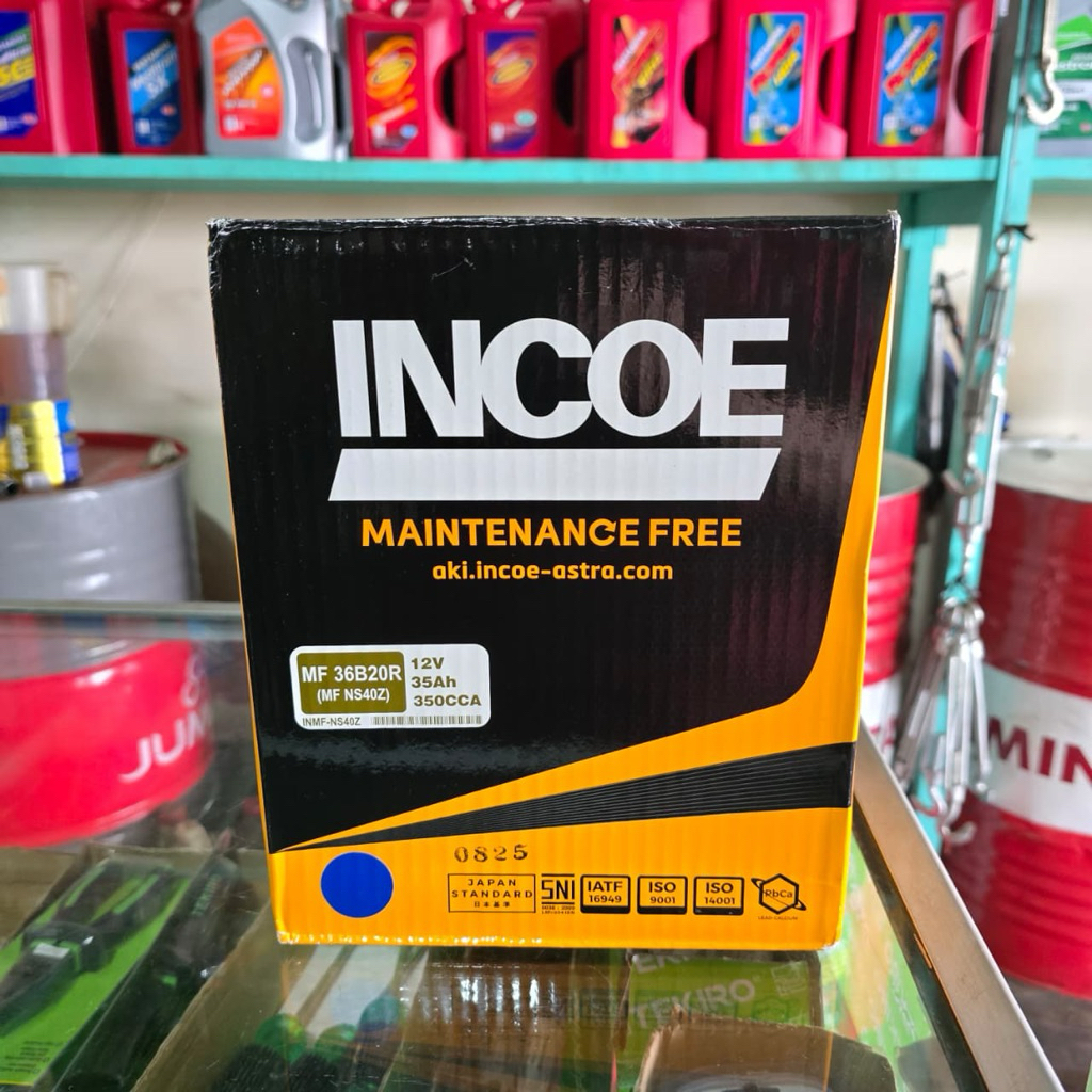 Aki Kering Incoe / Accu INCOE Maintenance Free NS40Z / MF 36B20R ASTRA OTOPARTS