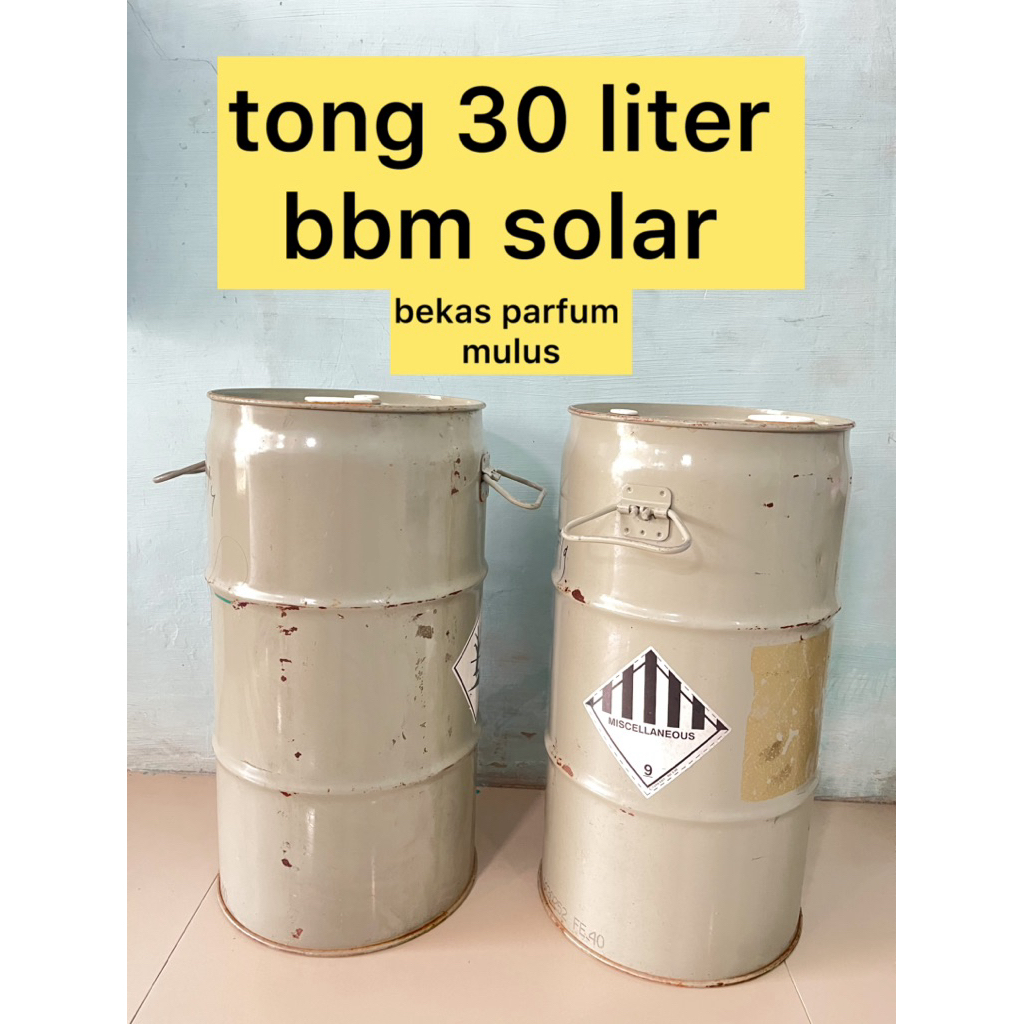 drum besi 30 liter kapsul mulus siap pakai bekas parfum