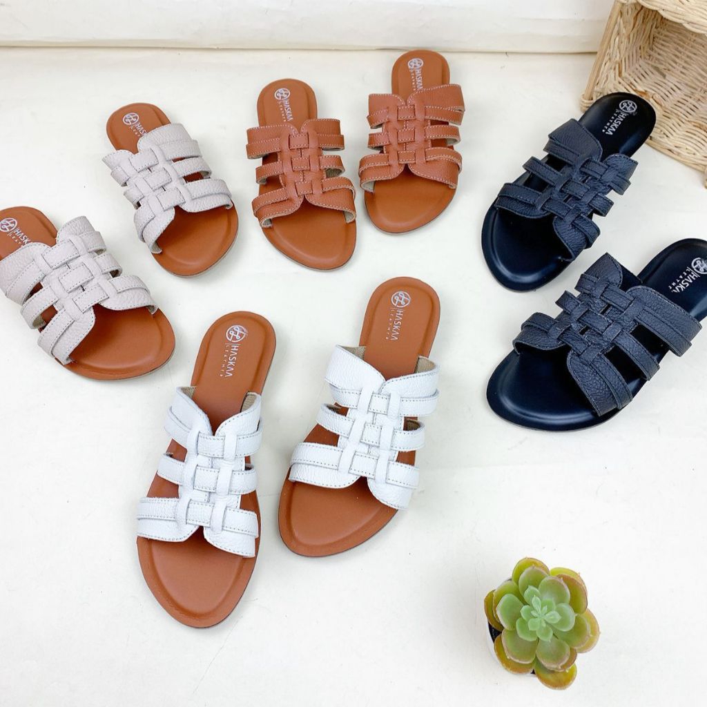 Sandal Kulit asli Wanita Sandal kulit asli kekinian