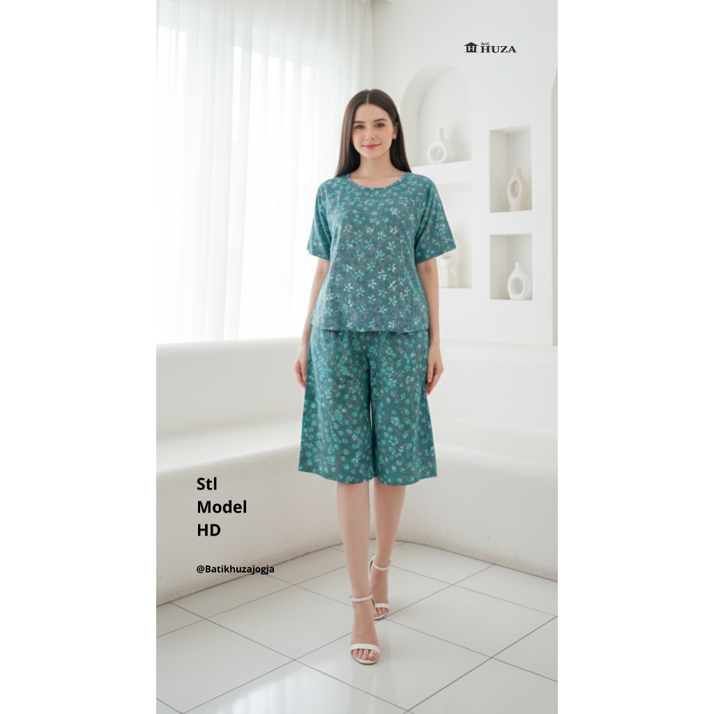 Batik Huza Setelan Celana Pendek Stl Model HD