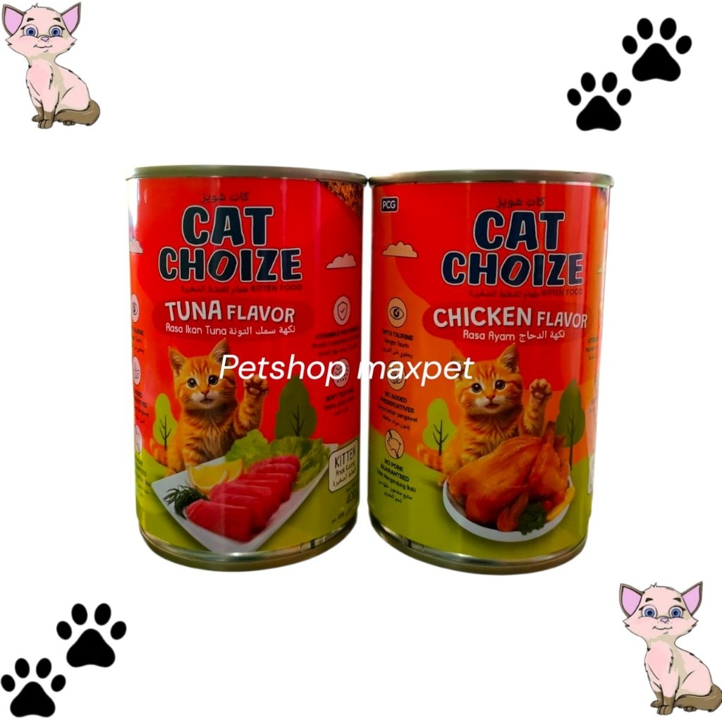makanan basah kaleng Cat Choize kaleng 400gr kitten