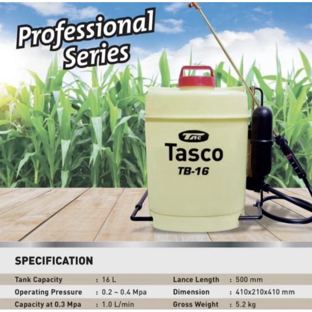 Tasco TB16 16liter model malaysia / sprayer manual tasco tb16 / SNI TKDN