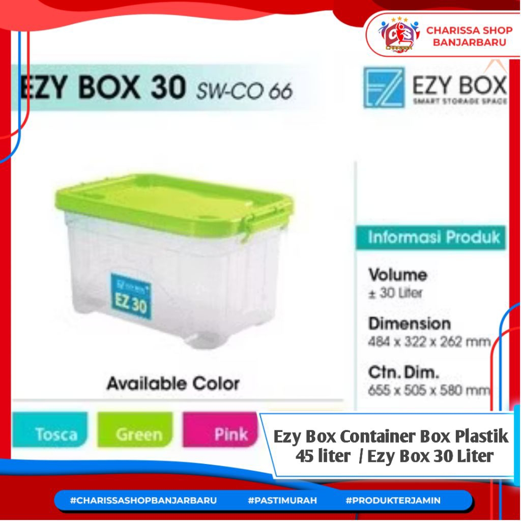 Ezy Box Container Box Plastik 30 liter  / Ezy Box 30 Liter