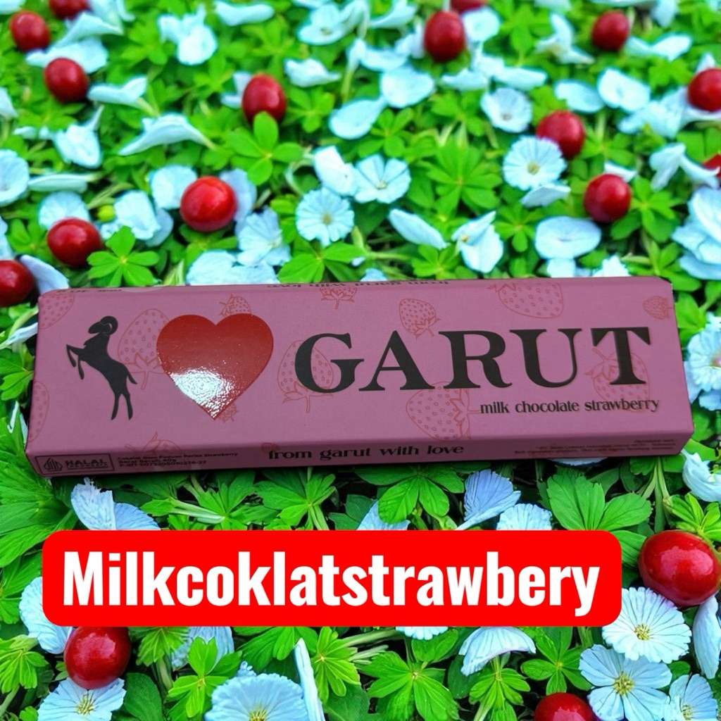 Chocodot ilove Garut all varian50g Milk coklat White coklat Milk coklat strawbery
