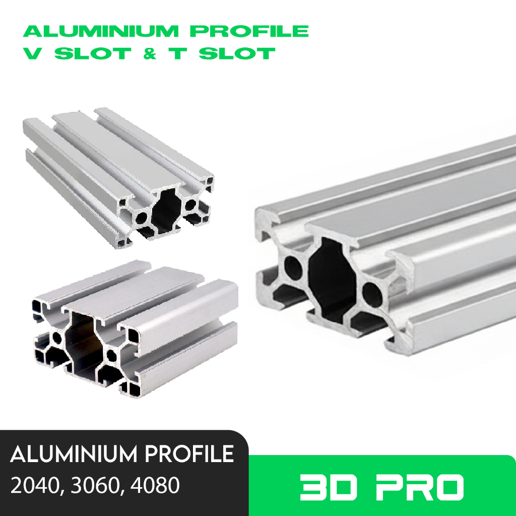 Aluminium Profile 2040 3060 4080 Series Extrusion Profile Frame T Slot V Slot 20mm 30mm 40mm