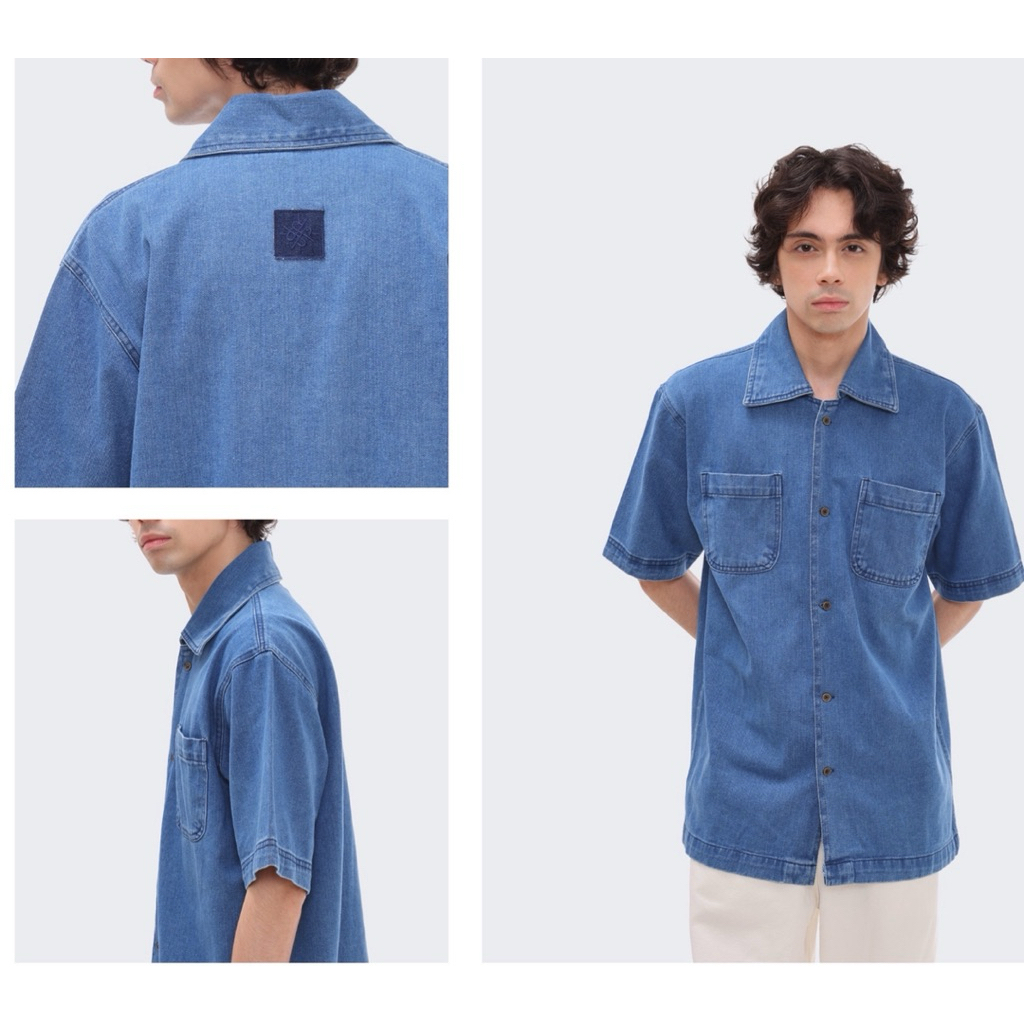 Numa Shirt Riamiranda Denim Series RM Atasan Pria Kemeja Ria Miranda