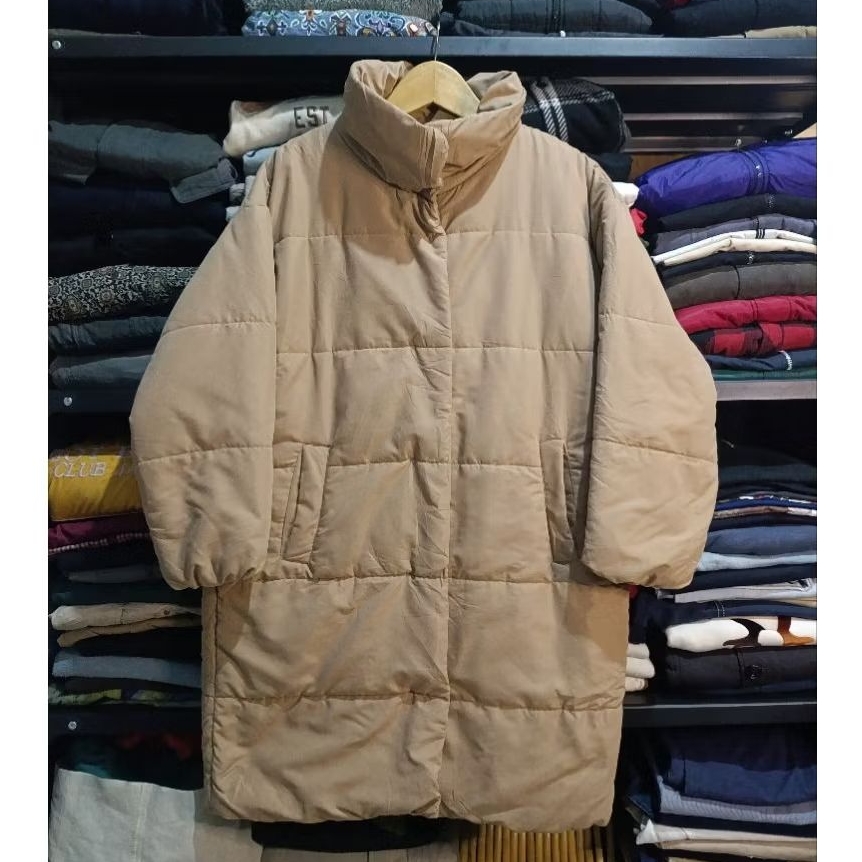 Earth Music & Ecology Long Coat Puffer Jacket