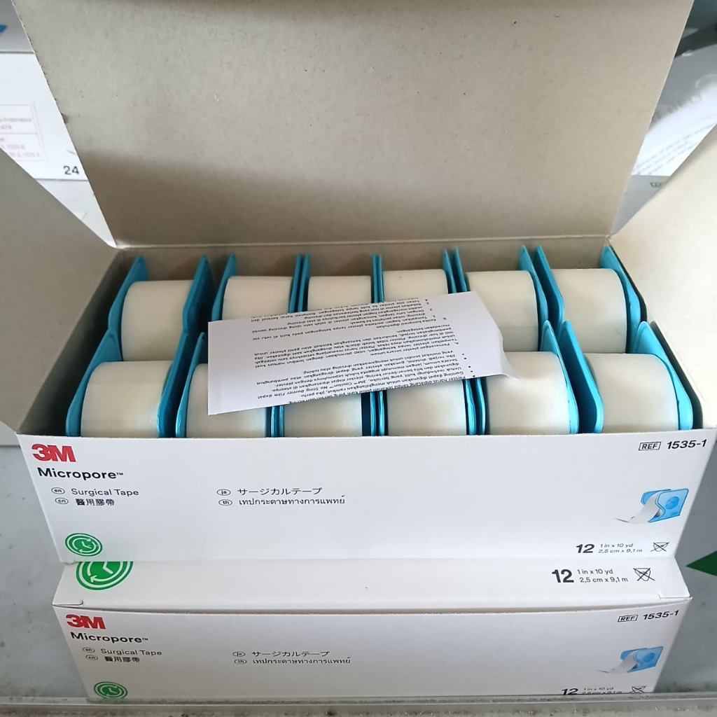 Micropore 3M/ Plester Roll/ Plester Luka 3M 1 inch (BOX)