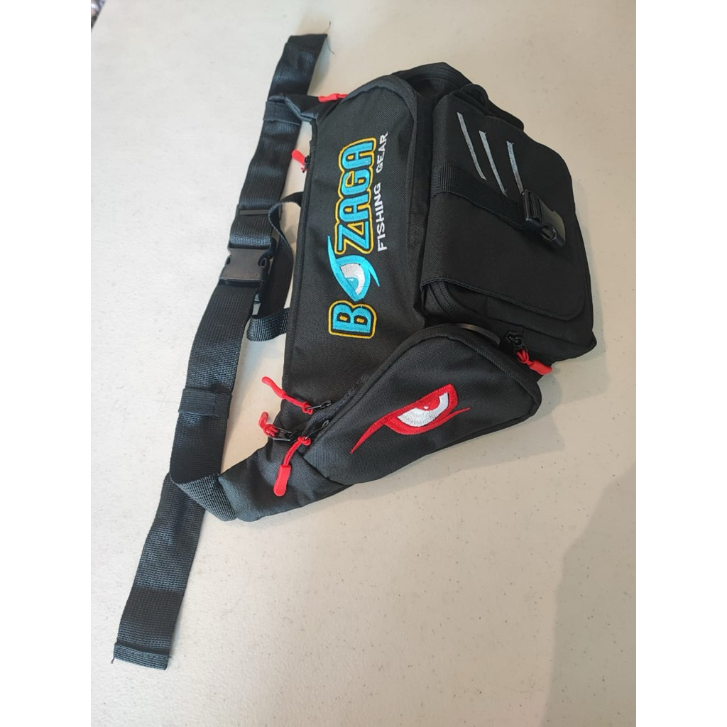Tas Casting BOZAGA Fishing Gear | Sling Bag Mancing Multifungsi