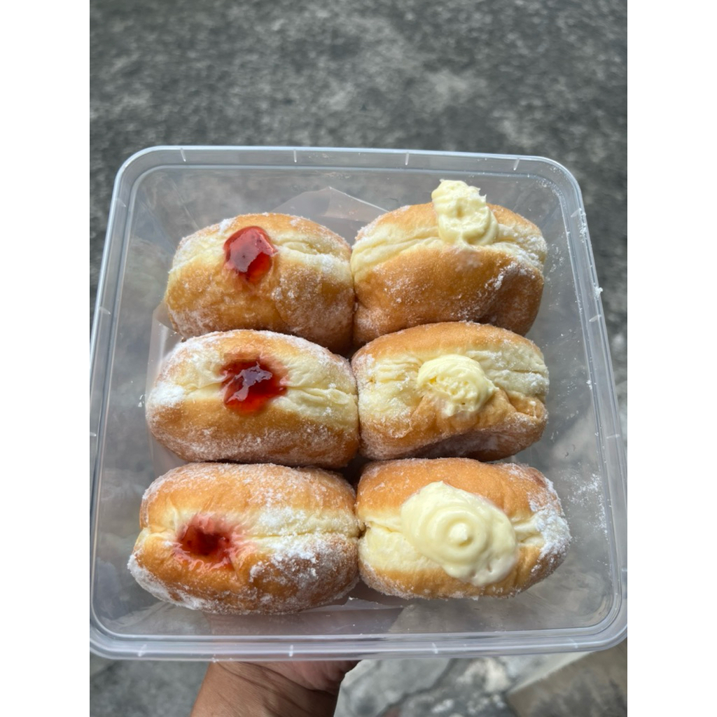 Donat Bomboloni Besar Isi 6pcs