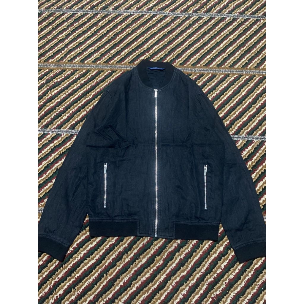 Bomber Zara Man Black | Jacket Zara Linen Size M / L