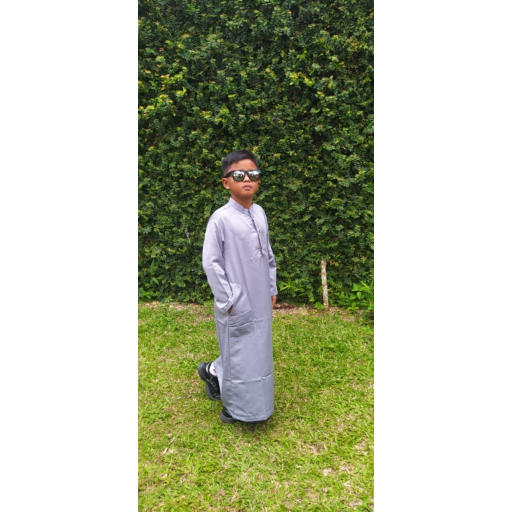 gamis laki laki bahan toyobo jubah anak fashion muslim anak