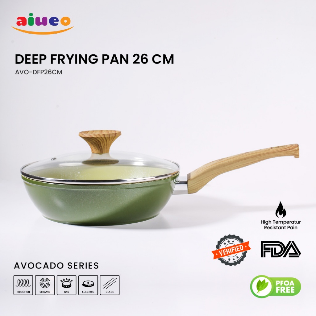 Panci / teflon / penggorengan / frying pan anti lengket - Teflon Anti Lengket 26cm - Deep Frying Pan