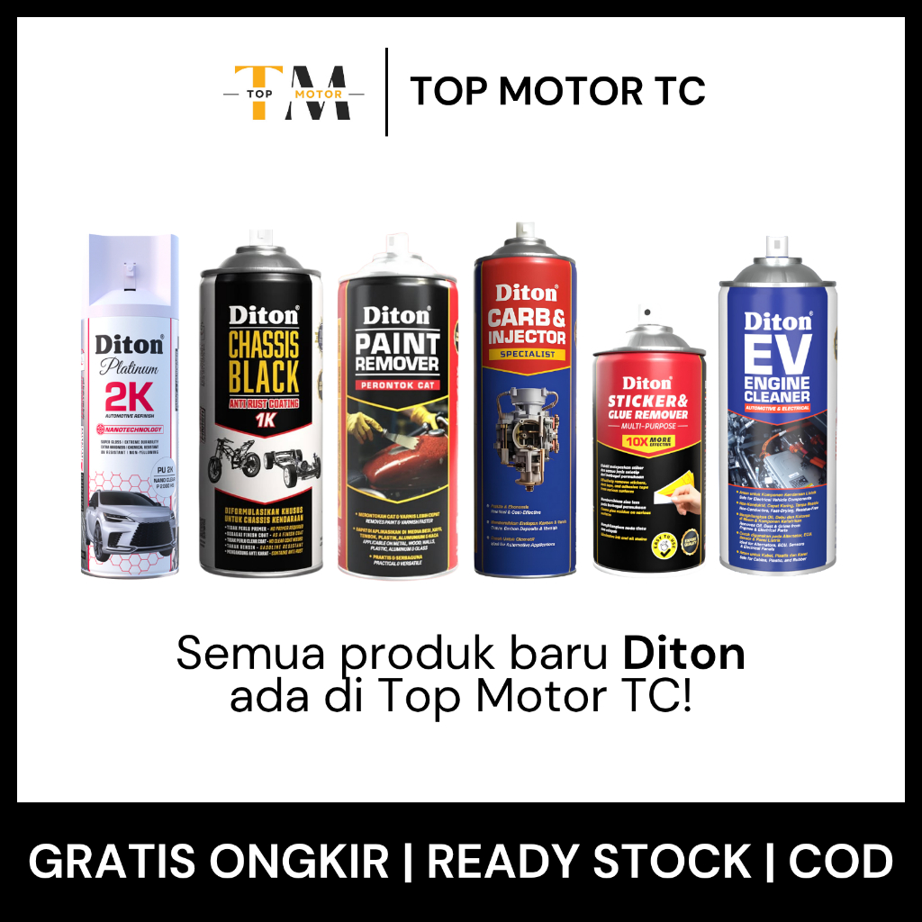 SEMUA PRODUK BARU CAT SEMPROT DITON PREMIUM | Perawatan Kendaraan Motor Mobil Listrik Body Bodi Clea