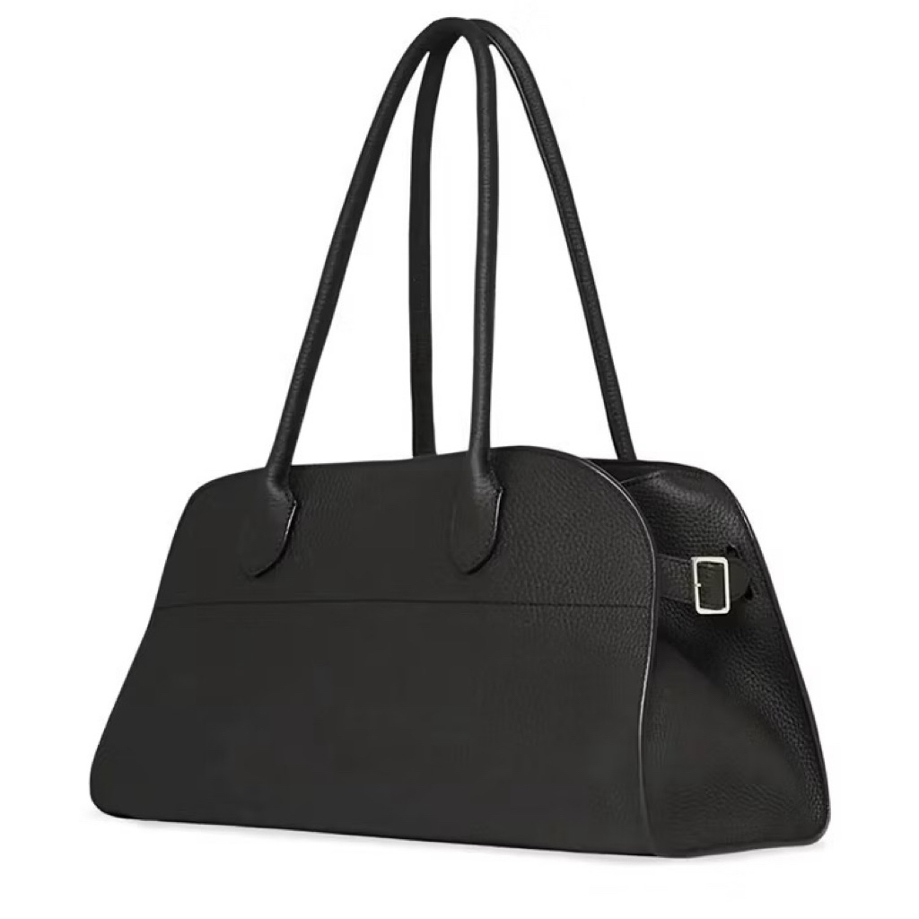 The Row EW margaux Dong Jie Same Style Horizontal Style First Layer Cowhide Portable Large Capacity 