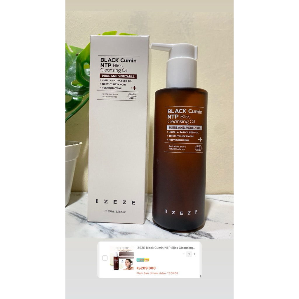 Skincare Korea - IZEZE Cleansing Oil - TIAM Glow Revive Serum - KRASNA Tone Up Sunscreen
