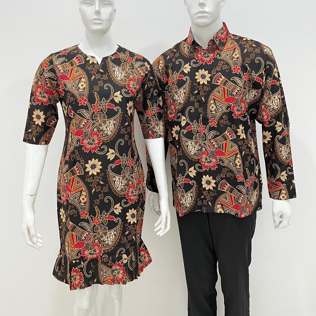 (SALE) Batik Bali Lestari Couple Pria & Wanita Hitam