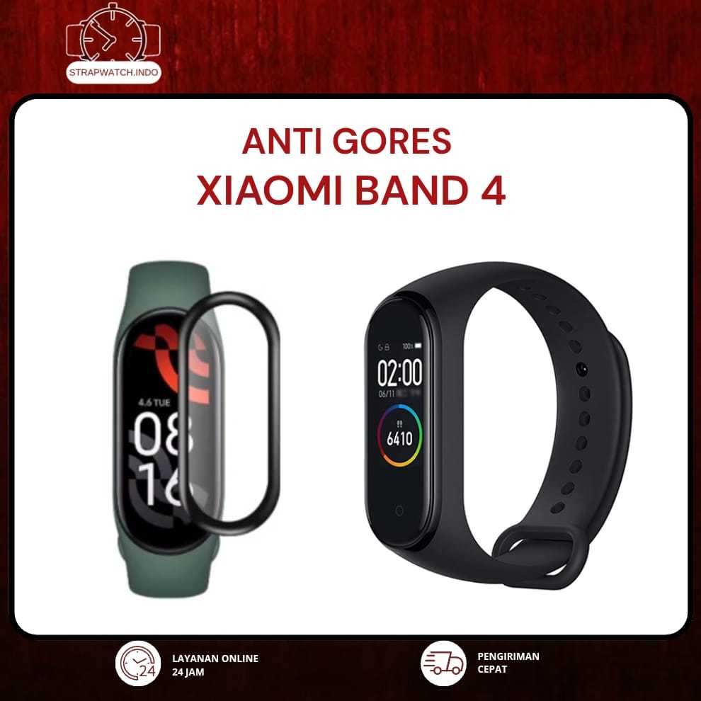 ANTI GORES WATCH - PMMA FILM - FOR XIOMI BAND 4 - PELINDUNG JAM TANGAN