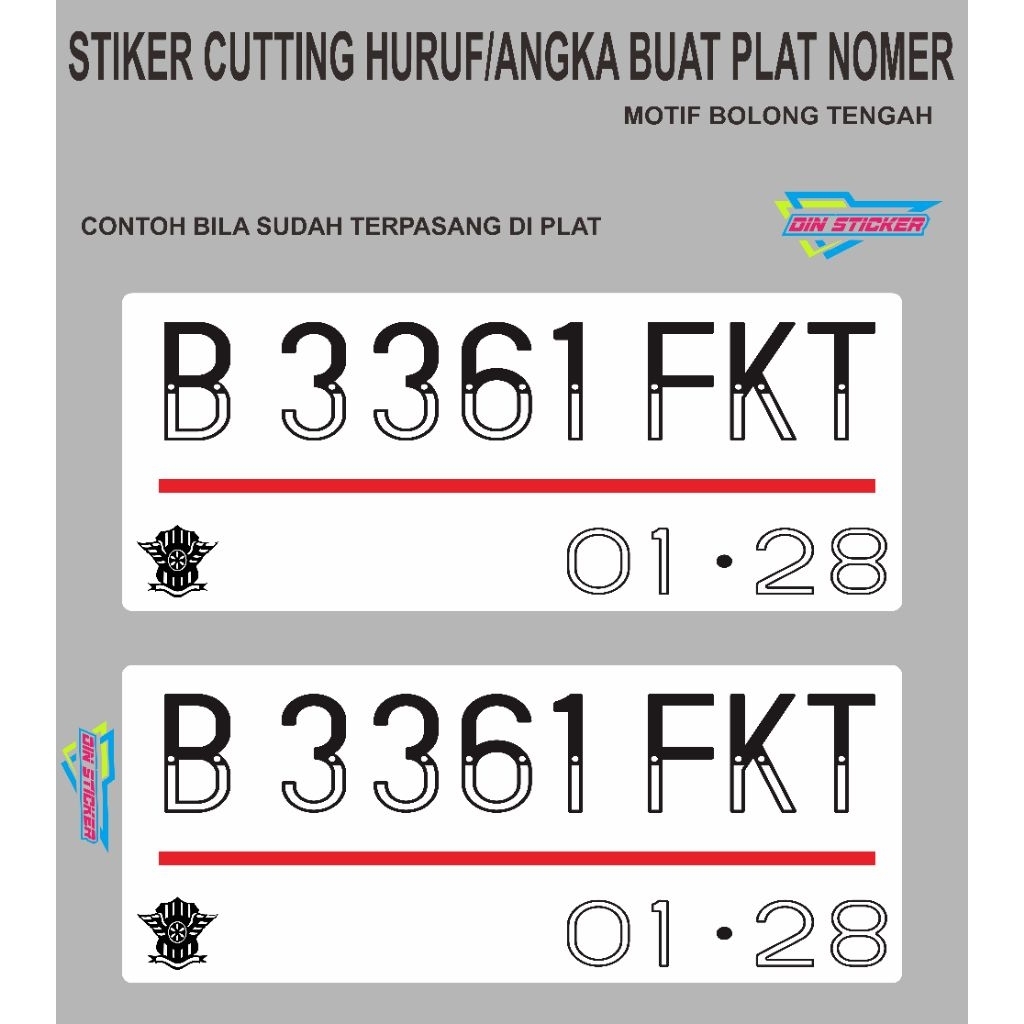 stiker nomer stiker plat nomer STICKER CUTTING BUAT PLAT NOMER