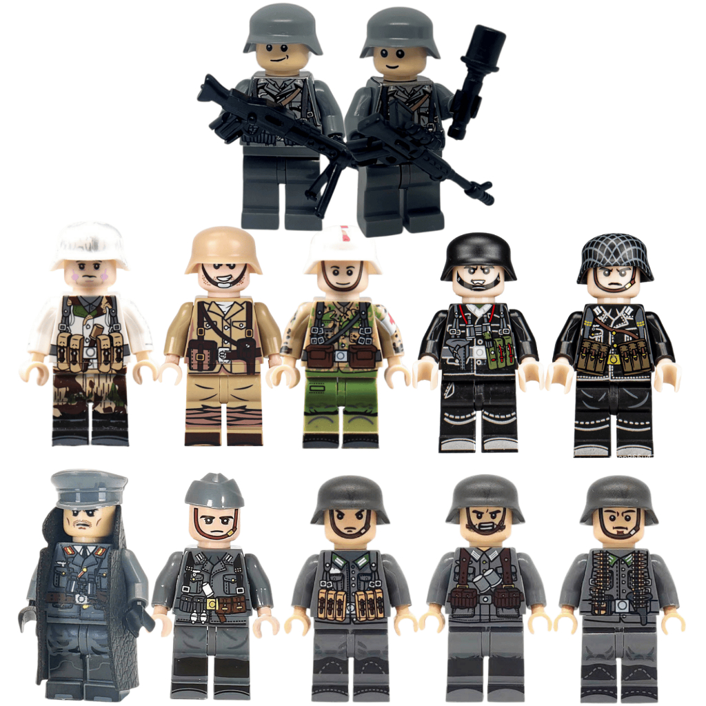 Mainan Action Figure Tentara WW2 US Jerman German Soldier Jendral Africa