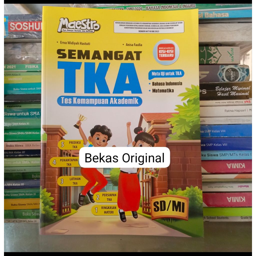 Buku MAESTRO Semangat TKA/ Tes Kemampuan Akademik SD Kisi Kisi Terbaru Penerbit CV Hasan Pratama