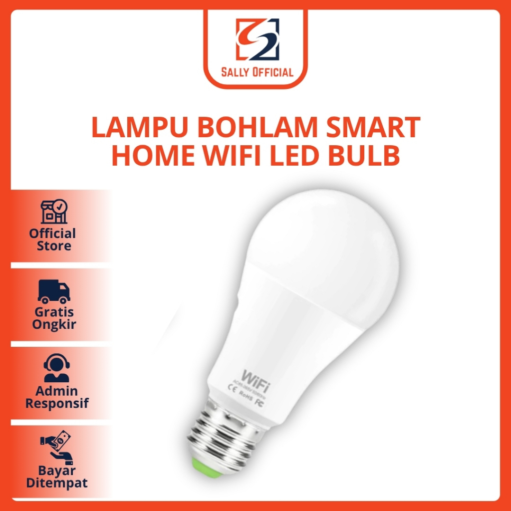 Smart Home Wifi LED Bulb WW/CW Bohlam Lamp Wireless Wifi IoT SmartHome