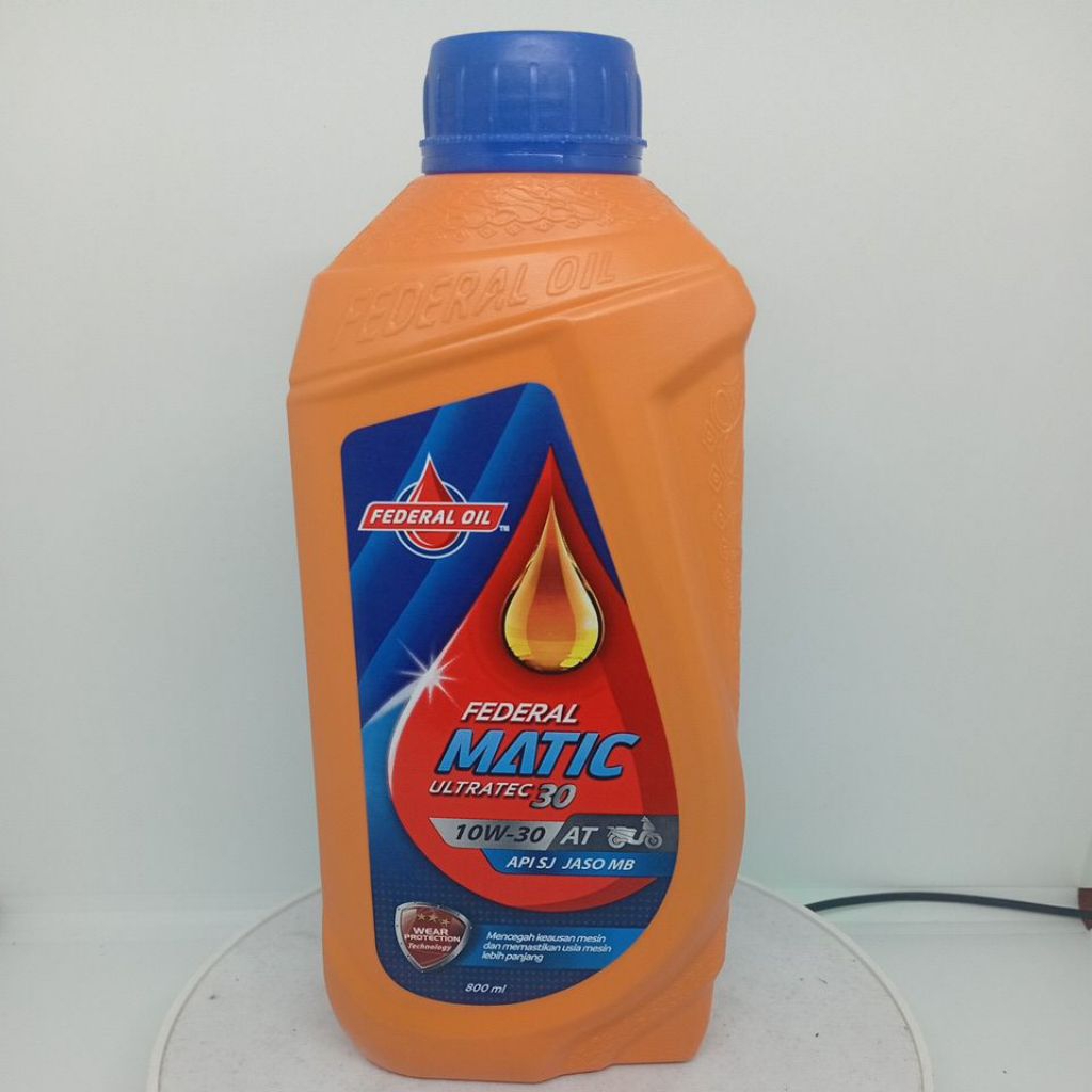 Oli Motor Federal Matic Orange 800ml Oli mesin motor matic Federal Orange 10W-30