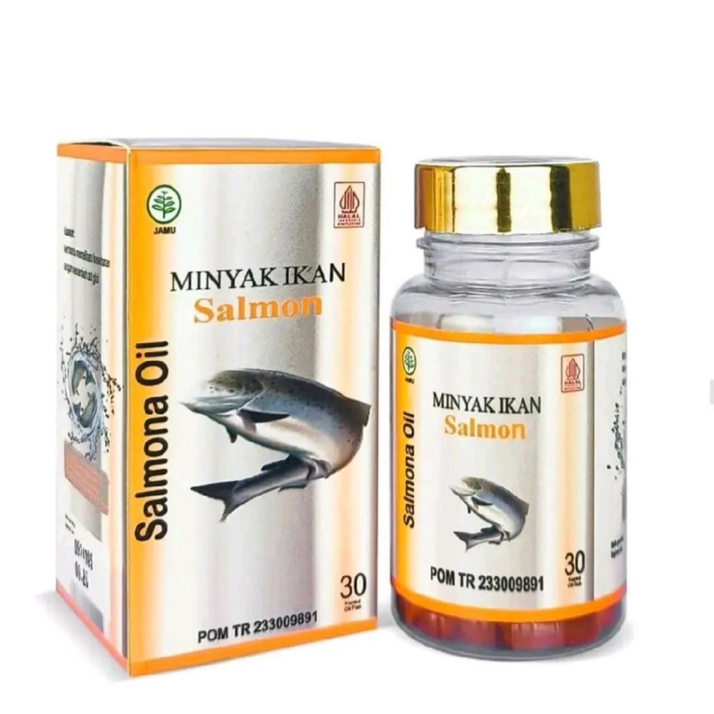 Salmona Oil Minyak Ikan Salmon Merah Sockeye Omega 3 EPA DHA Vitamin A D - Suplemen Jantung Otak & S