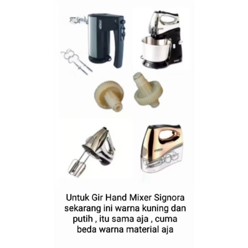 (Terlaris) 1 Pasang Paket Kanan Kiri (Gear Mixer Signora + bubble wrap) - 100% ORI Signora