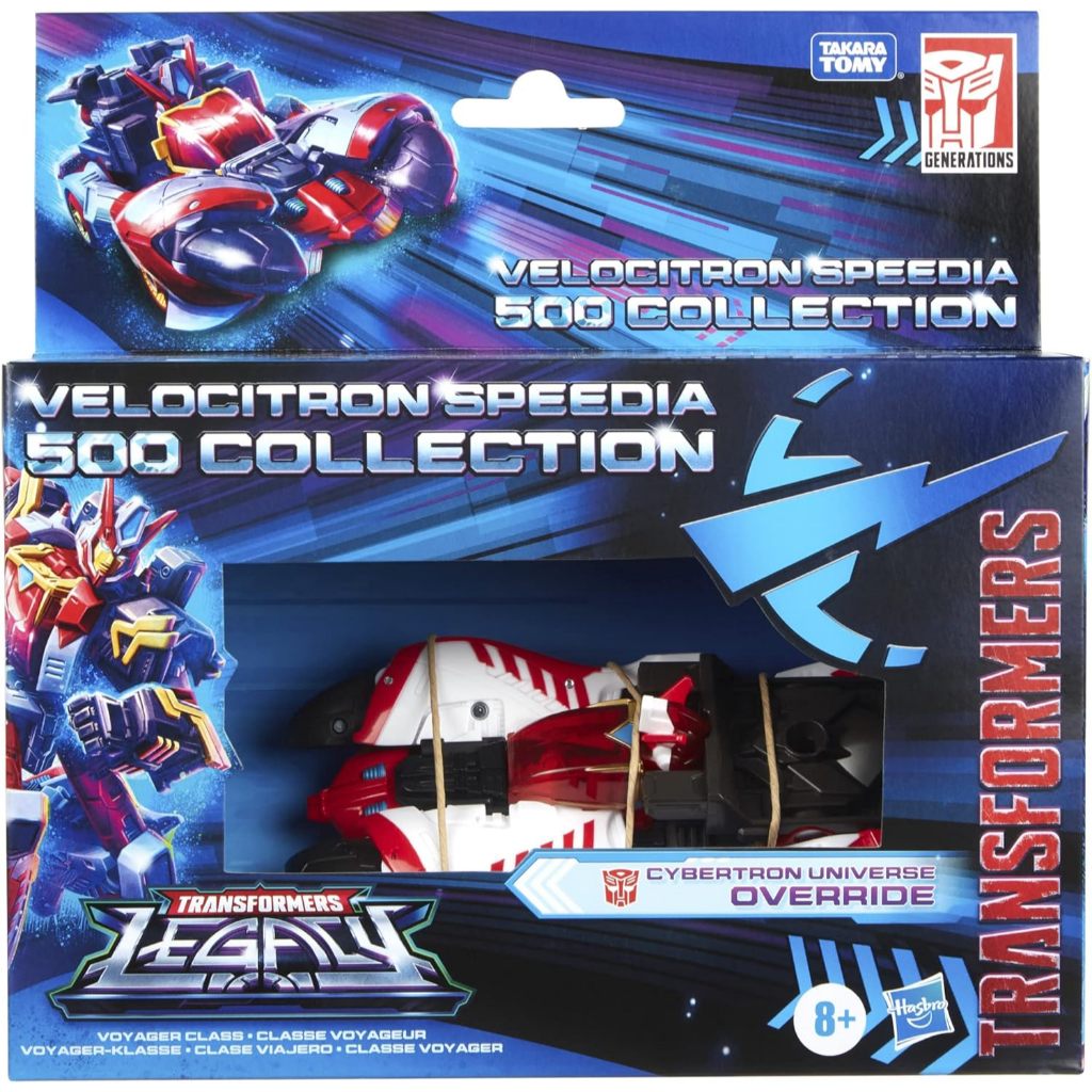 Transformers Generations Legacy Voyager Class Velocitron Speedia 500 Figure Collection: Cybertron Un
