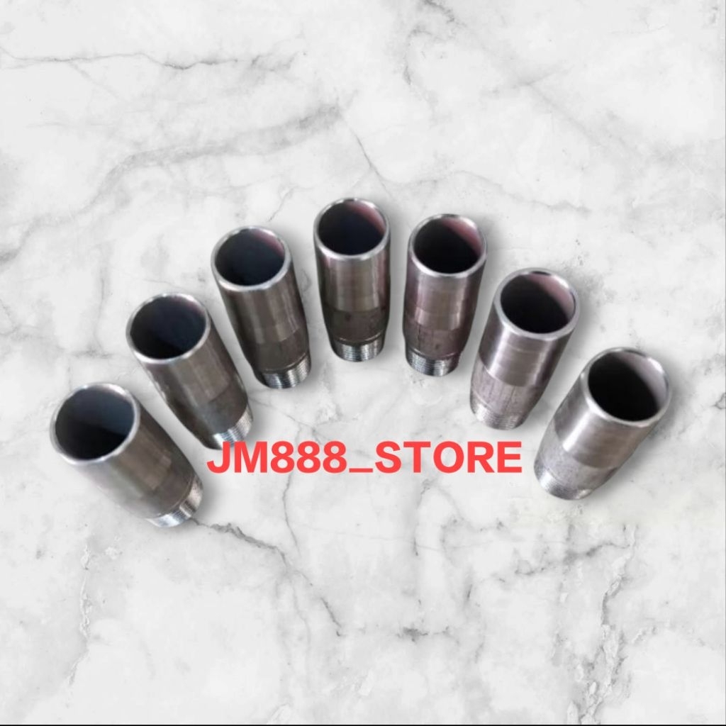 Pipa nepel selang stainless steel 304 / sambungan selang stainless sch 40 / Pipa nepel sambungan sel