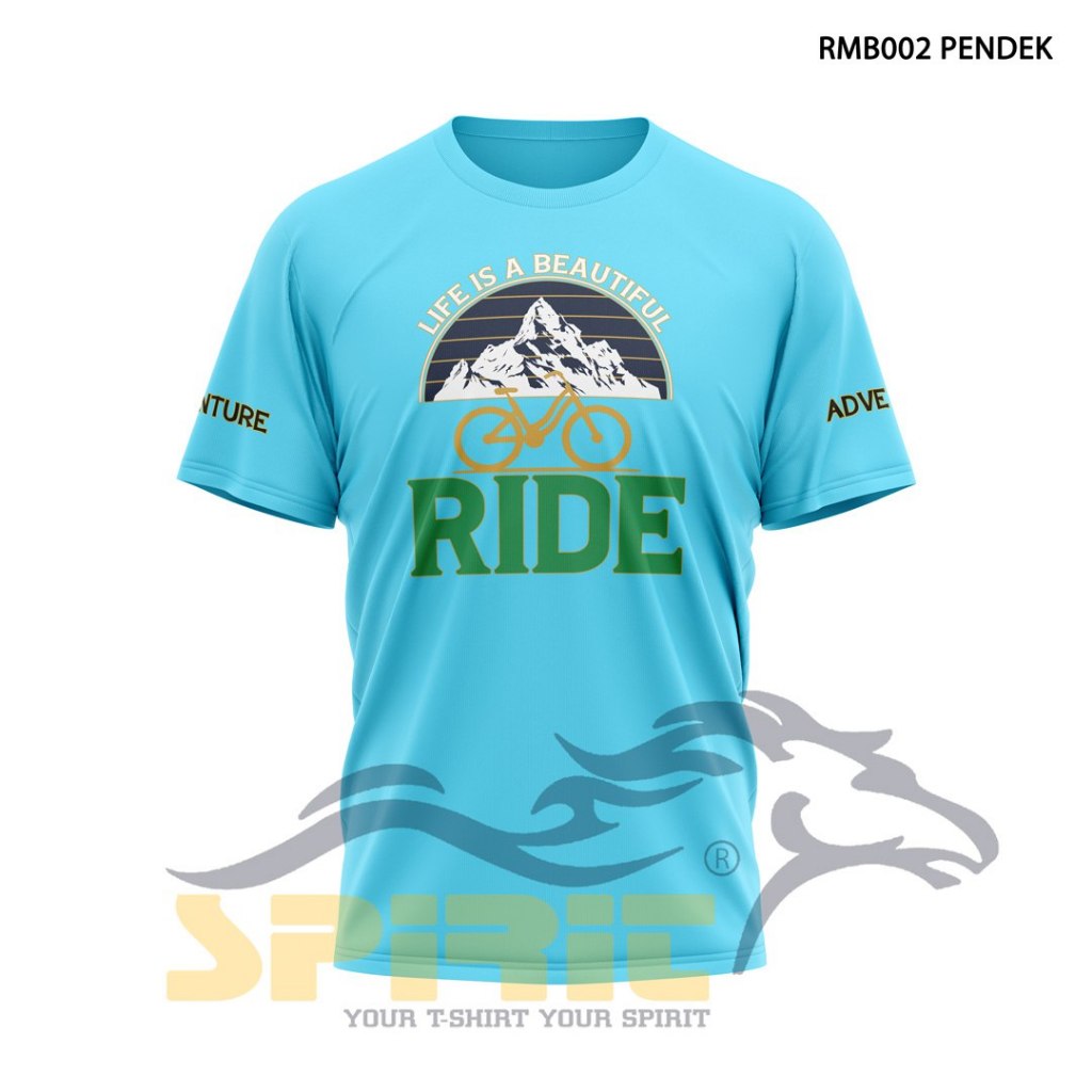 Baju Kaos Sepeda MTB Sablon Custom Sepeda Gunung MTB Lengan Pendek Cotton Combed 24s Premium