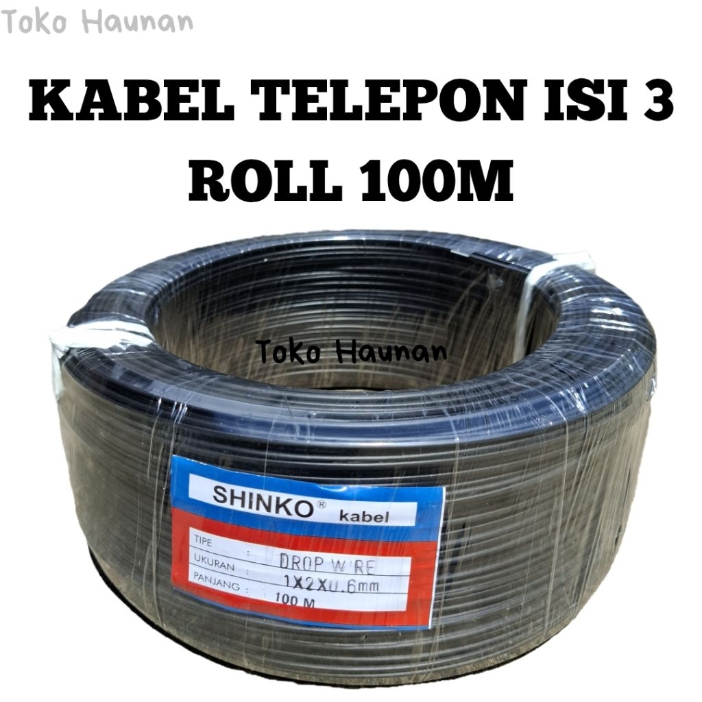 Kabel Listrik Isi 3 drop wire