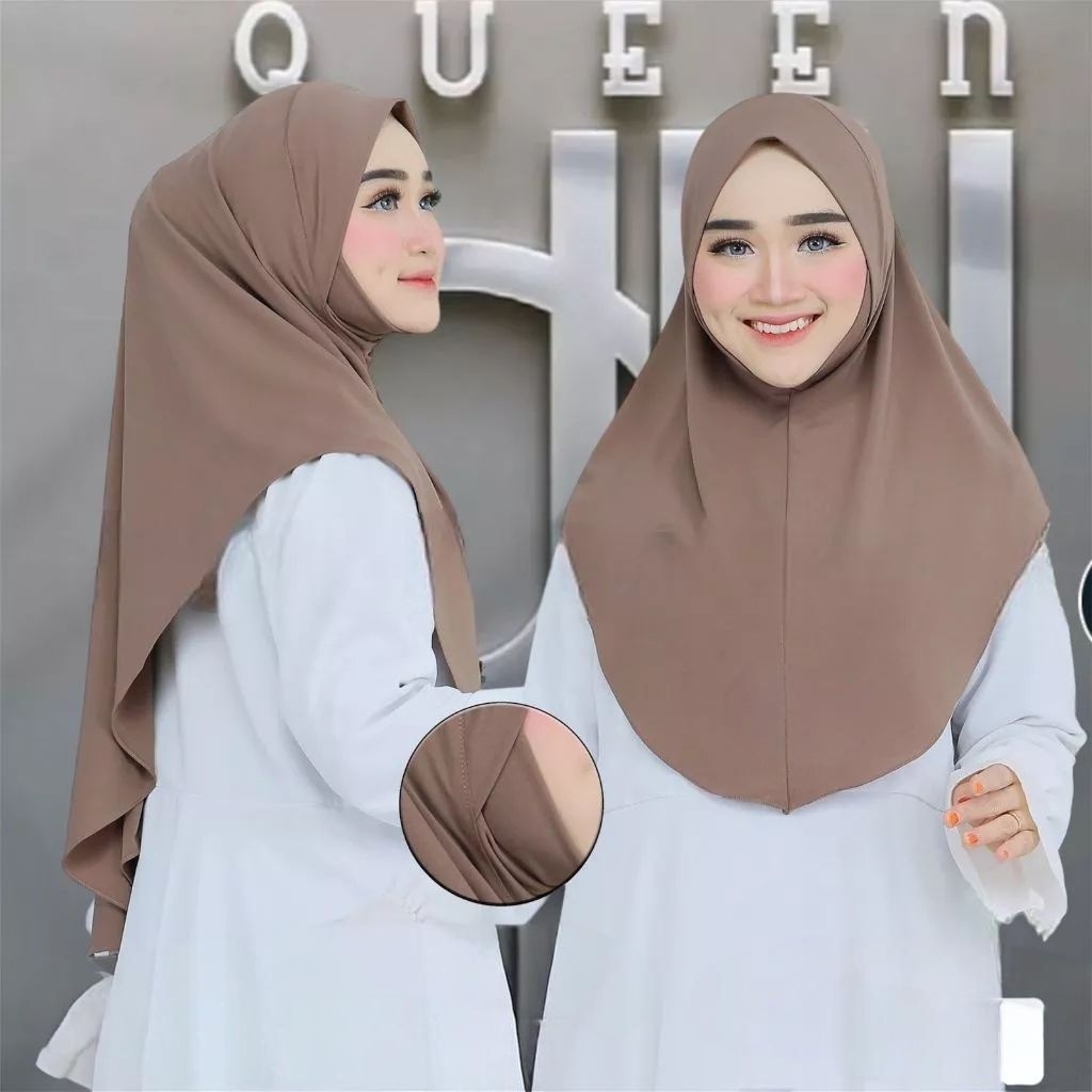 Hijab Instan Malay  Dagu Non Pet /Hijab Malah Dagu