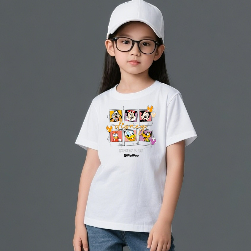 Kaos Anak Perempuan Usia 3-12 Tahun Disney -Mickey Mouse Putih