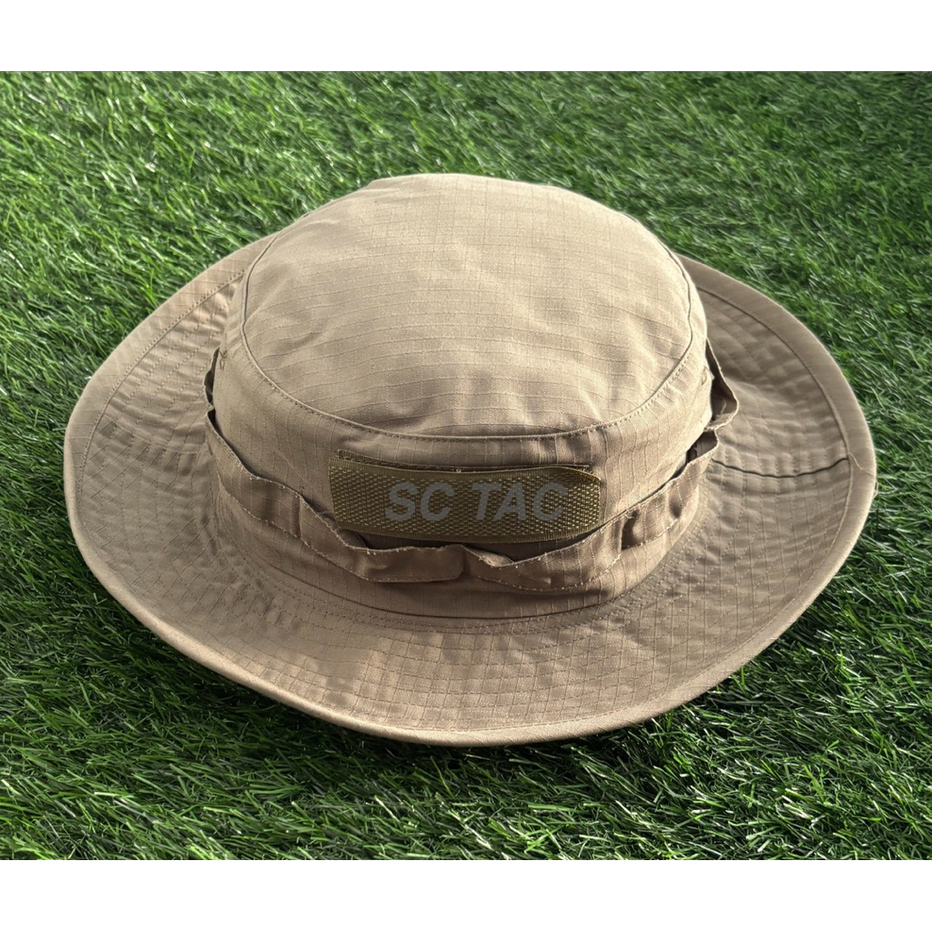 Topi Rimba TACTICAL  Hijau Brimob Jatah/Topi Rimba Hijau Perekat