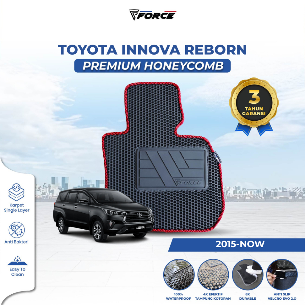 Karpet Innova Reborn / Karpet Mobil Innova Reborn (2019-Sekarang) Custom FIT tipe Premium Honeycomb