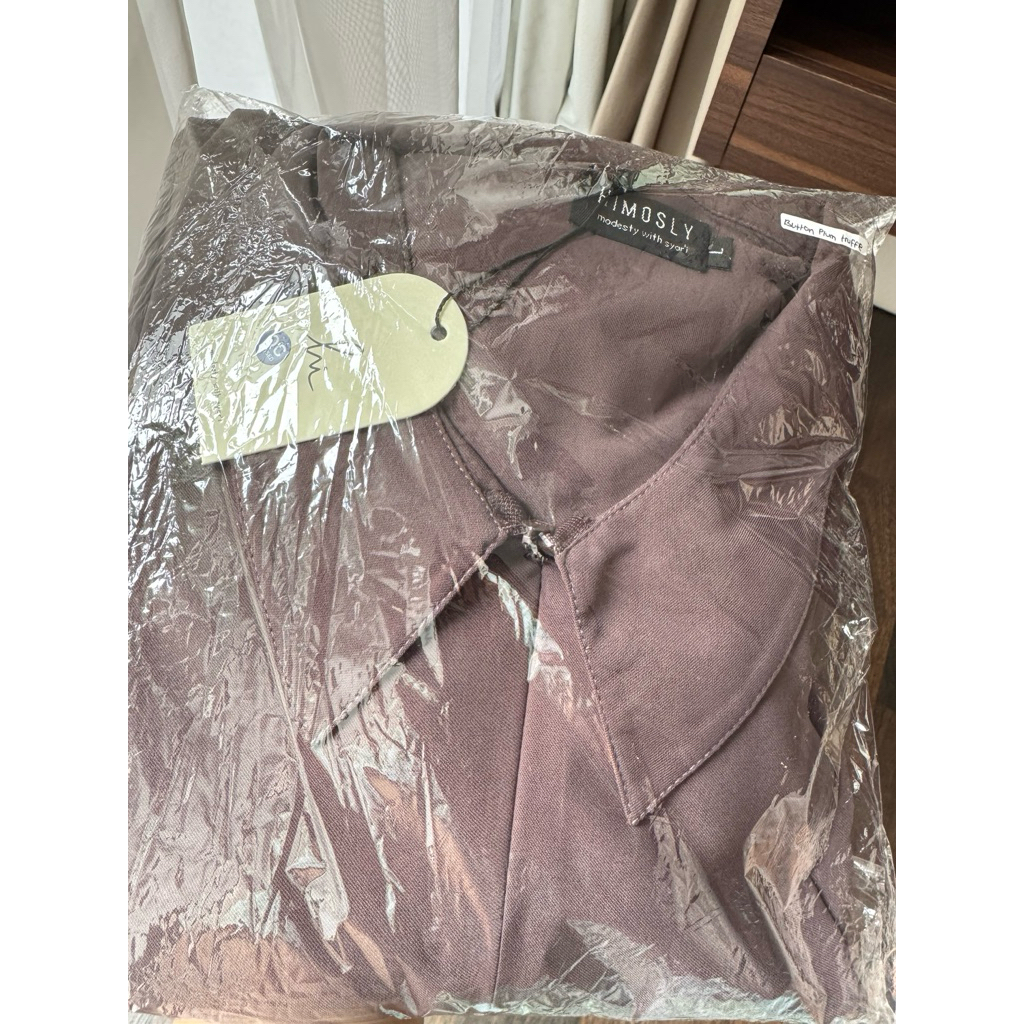 Himosly - Abaya Button - Plum Truffle - Size L