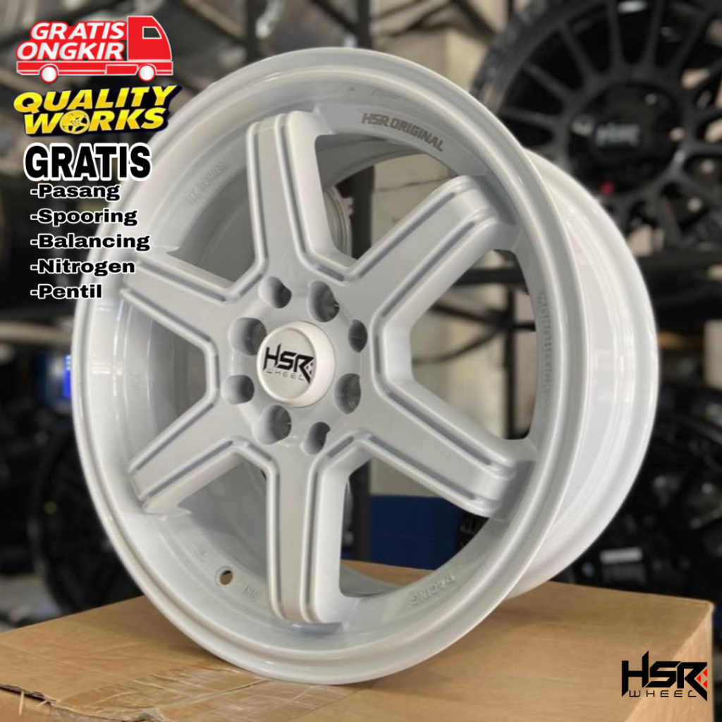 Velg Racing Mobil Honda Jazz Ring 16 Rata Body, Velg Racing JDM HSR Wheel Minas