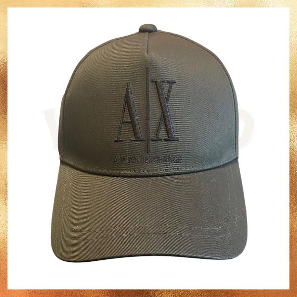 Topi Armani Exchange Olive Dad Hat Original