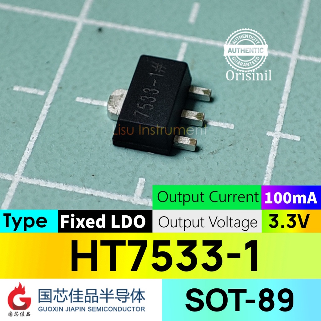 HT7533-1 Fixed 3.3V Voltage Regulator LDO 7533-1 SOT-89 Guoxin Jiapin Semiconductor