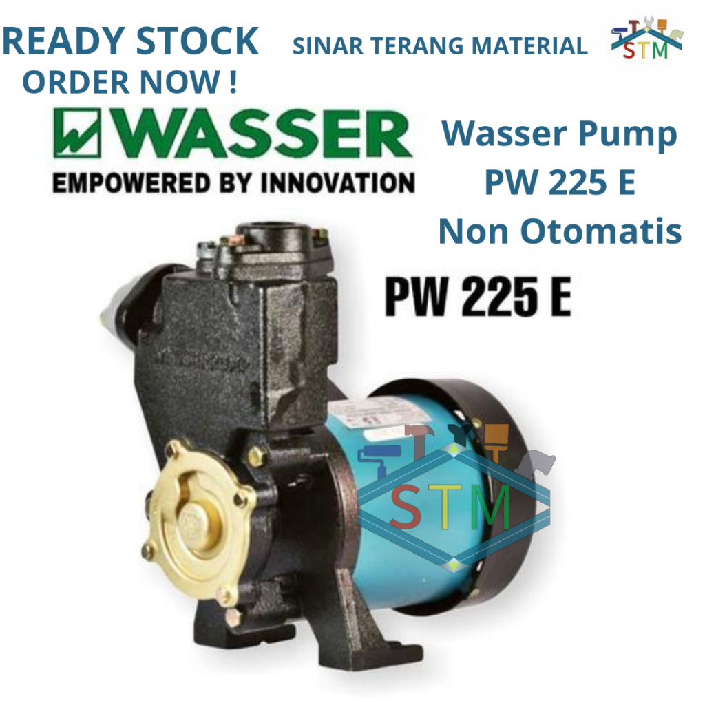 Pompa Sumur Dangkal WASSER PW 225 E Non Otomatis / Pompa Wasser PW-225-E