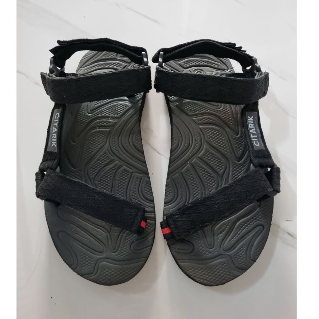 Sandal Gunung Jepit / Sandal Gunung Hitam / Sandal Sepatu Gunung / Sandal Gunung Tali Adjustable /Pr