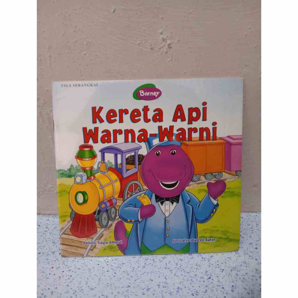 BUKU BARNEY KERETA API WARNA-WARNI