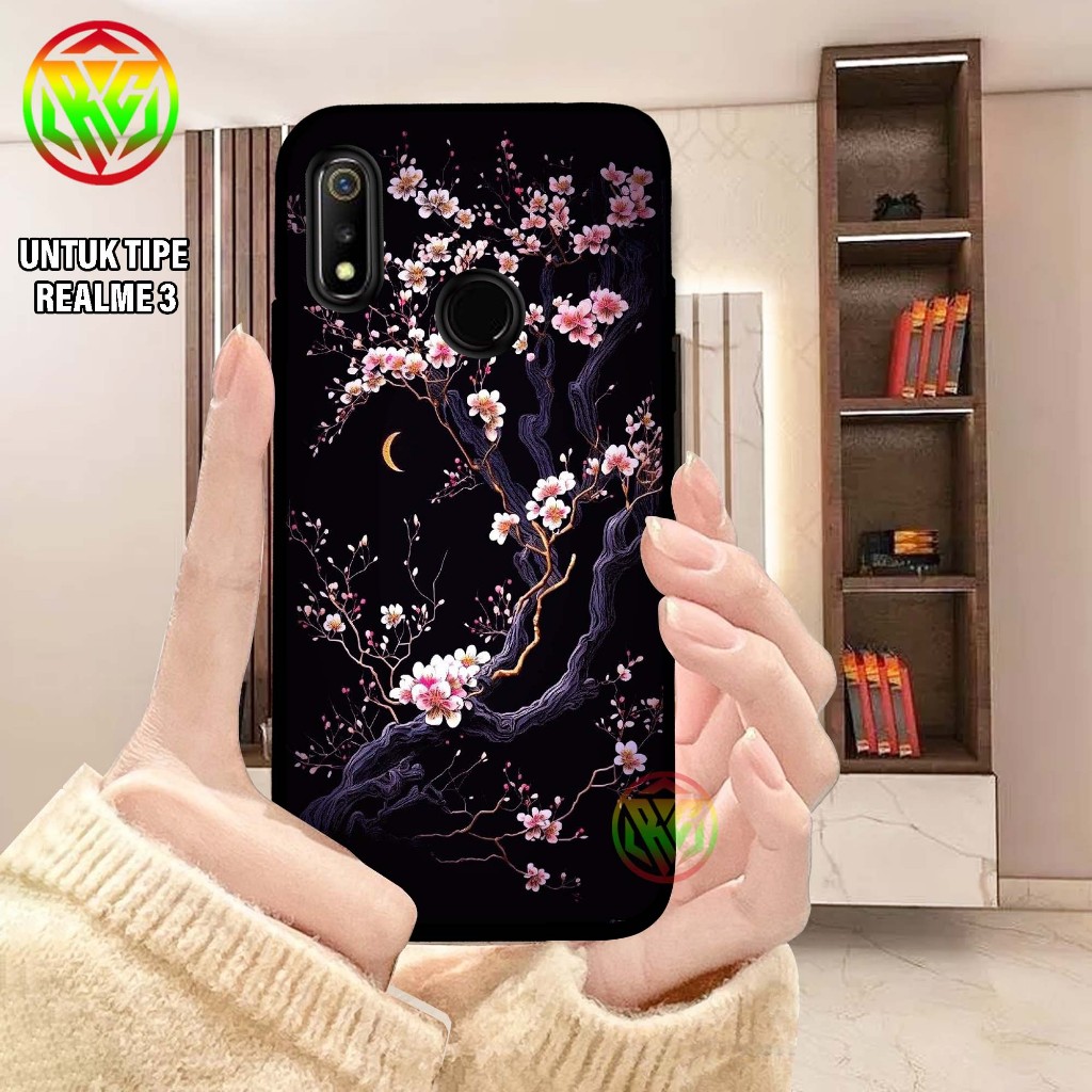 Case Realme 3 - Motif Terbaru Softcasecase Glossy casing Hp Realme 3 [Motif Aesthetic Flower ] - Sof