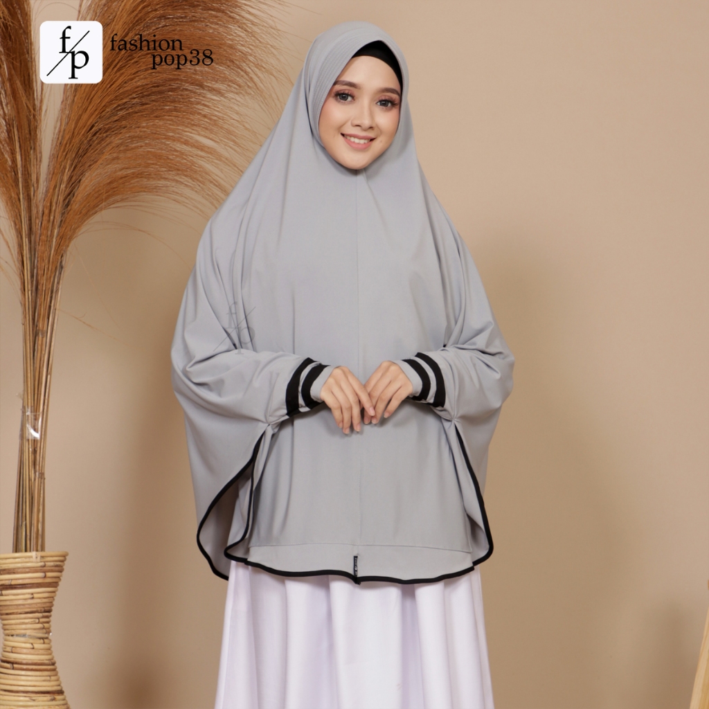 GHB - Khimar Trivia Syari Jersey Premium Termurah / Jilbab Lengan / Best seller / Kerudung Syar'i